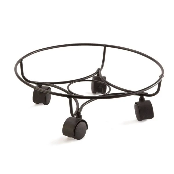 Panacea 16" (40cm) Heavy Duty Black Plant Pot Caddy