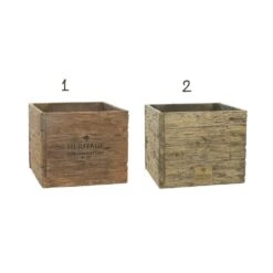 Woodlodge 37cm Heritage Oak Square Planter